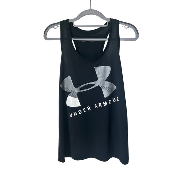 Black Under Armour Racerback Tank Top - Small - Picture 1 of 3